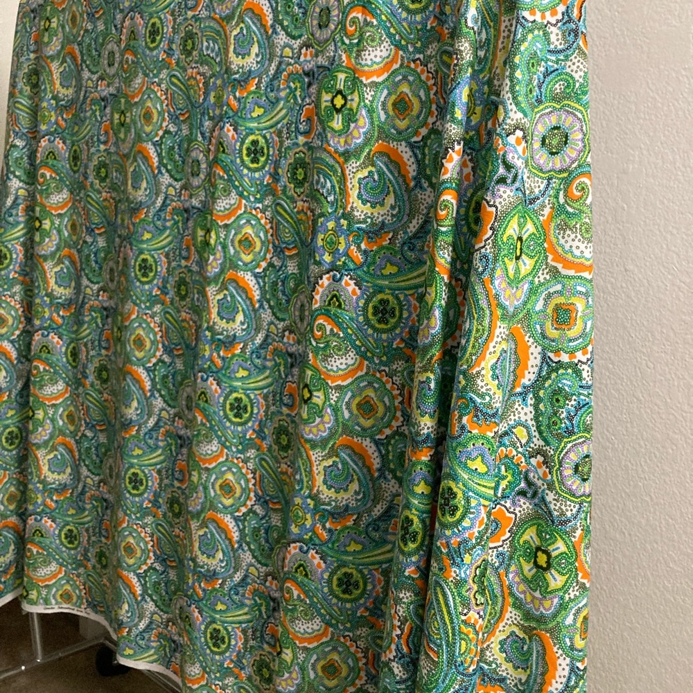 VTG 70s Fabric! 5x9ft (1.6x3yds) Wall hanging dress DIY craft sewing fashion